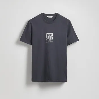 Pánské tričko Reserved - Tričko regular s potiskem - tmavě šedá - 384EX-90X - 384EX-90X-S