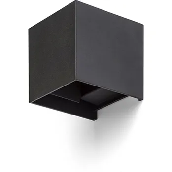 Venkovní osvětlení TITO SQ DIMM nástěnná černá 230V LED 2x3W IP65 3000K