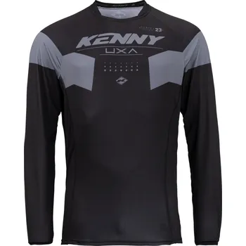 cyklistický dres KENNY dres TITANIUM 23 solid black - 2XL