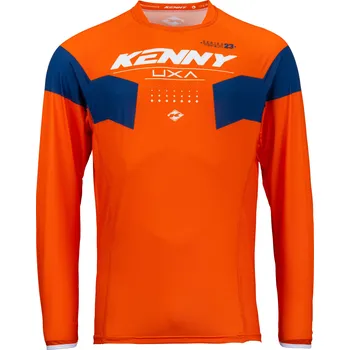 cyklistický dres KENNY dres TITANIUM 23 solid orange - XL