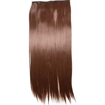 Paruka Příčesek syntetické dlouhé vlasy hnědé BWR