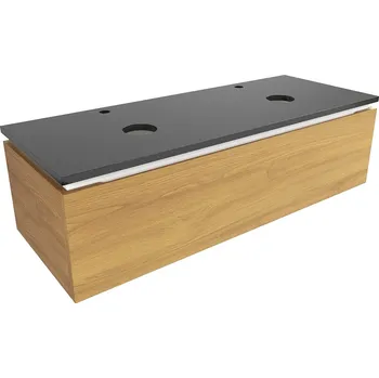 Koupelnový nábytek Koupelnová skříňka s žulovou krycí deskou SAT Feel 120x30x46 cm medový dub mat SATFEEL120DMZ - SATFEEL120DMZ