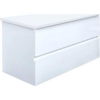 Koupelnový nábytek Koupelnová skříňka s krycí deskou SAT B-Way 99x50x45 cm bílá lesk BWAY2100WDESK - BWAY2100WDESK