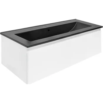 Koupelnový nábytek Koupelnová skříňka s umyvadlem SAT B-WAY 99x30x45 cm bílá lesk BWAY100WU4B - BWAY100WU4B