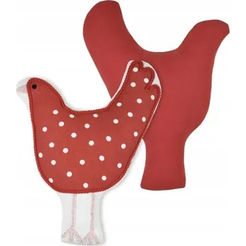 Polštář POLŠTÁŘ PRO DĚTI VZOR SLEPICE ČERVENÁ 32 x 40 cm