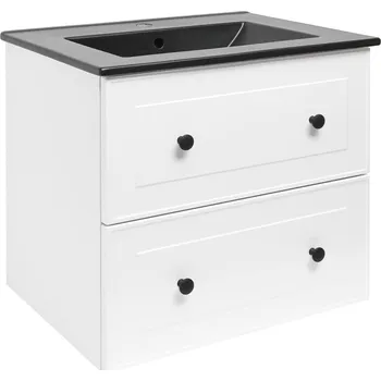 Koupelnový nábytek Koupelnová skříňka s umyvadlem Naturel Forli 60x53x46 cm bílá lesk FORLI60BIUC - FORLI60BIUC