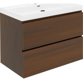 Koupelnový nábytek Koupelnová skříňka s umyvadlem SAT B-Way 59x30x45 cm ořech mat BWAY260NUTU4 - BWAY260NUTU4