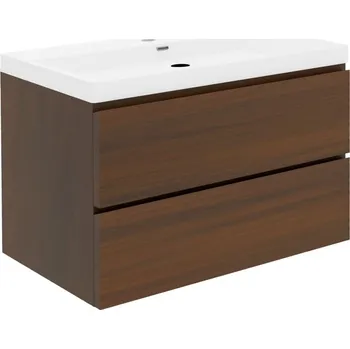 Nábytek Koupelnová skříňka s umyvadlem SAT B-Way 99x30x45 cm ořech mat BWAY2100NUTU4 - BWAY2100NUTU4