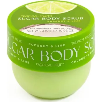 Tělový peeling Somerset Toiletry Cukrový peeling Tropické ovoce - Kokos & Limetka 310 g