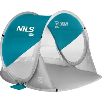 Plážový stan Samorozkládací plážový stan NILS Camp NC3142 modrozelený