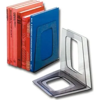 Vrták Podpěrka, stojan na knihy, kouřová barva, 2 ks