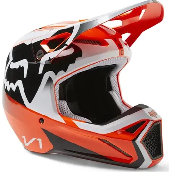 Helma na motorku FOX přilba V1 Leed fluo orange - S