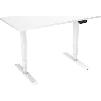 Psací stůl AlzaErgo Table ET1 NewGen bílý + deska TTE-03 160x80cm bílý laminát