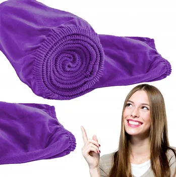 Prostěradlo PROSTĚRADLO S GUMOU JERSEY BAVLNA 200X220 + 25CM FIALOVÉ