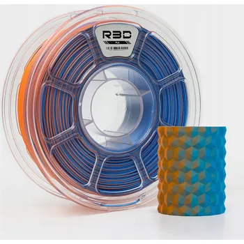 Filament R3D PLA Magic MATTE 1,75mm 1kg DUAL Color Modrá Oranžová vícebarevný matný