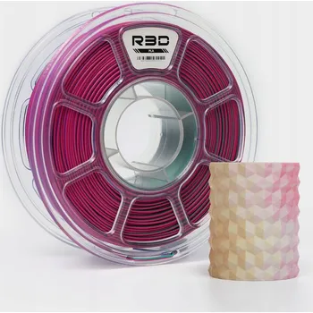 Filament R3D PLA Magic MATTE 1.75mm 1kg Tri-Color Modrá Zelená Červená vícebarevný matný