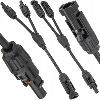 IP kamera MC4 konektor, dvojitý paralelní solární konektor +- 29 cm, IP67 APV