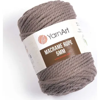 Příze Yarn Art Macrame Rope 5 mm 768 světle hnědá