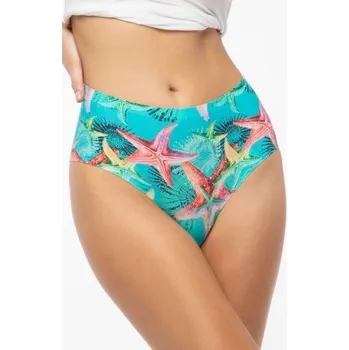 Kalhotky Brazilky Julimex Sea Stars - vyšší pas Mořská zeleň 2XL