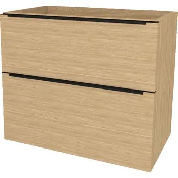 Kotel Mereo Mailo, koupelnová skříňka 61 cm, černé madlo, Multidecor, Dub olejovaný - CN590SBDUO1