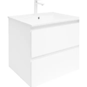 Koupelnový nábytek Koupelnová skříňka s keramickým umyvadlem SAT B-Way 59x50x45 cm bílá lesk BWAY260WU4B2 - BWAY260WU4B2