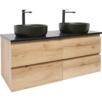 Koupelnový nábytek Koupelnová skříňka s umyvadlem SAT B-Way 119x50x45 cm dub mat BWAY2120OAKTKUBB - BWAY2120OAKTKUBB