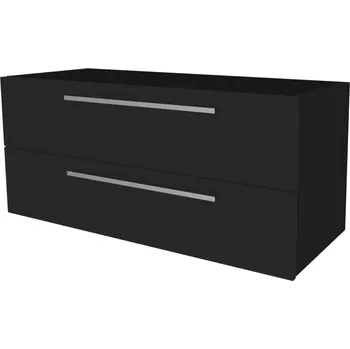Kotel Mereo Bino, koupelnová skříňka 121 cm, Multidecor, Černá Supermat - CN693SCIPM