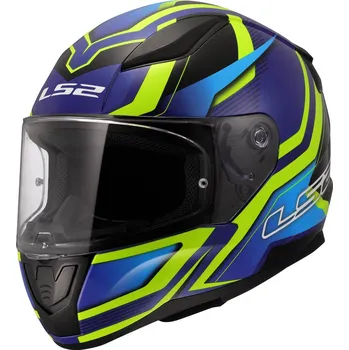 Helma na motorku LS2 FF353 RAPID II FLITZ H-VIS YELLOW BLUE-06 - 2XL