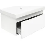 Koupelnová skříňka s umyvadlem SAT Evolution 78x30x44,8 cm bílá mat SATEVO80WMU1 - SATEVO80WMU1