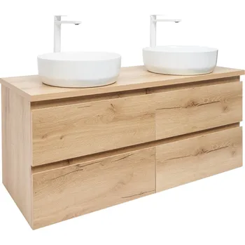 Koupelnový nábytek Koupelnová skříňka s umyvadlem SAT B-Way 119x50x45 cm dub mat BWAY2120OAKDU2B - BWAY2120OAKDU2B