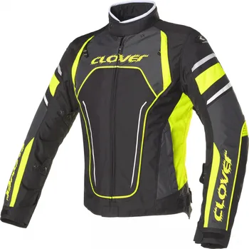 Moto bunda CLOVER bunda RAINBLADE-2 WP dark grey/yellow/black - 3XL