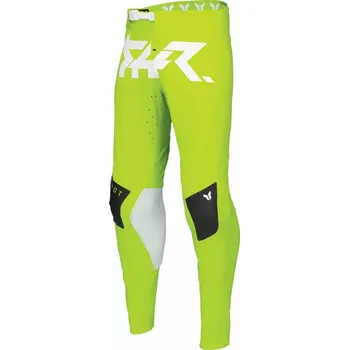 Pánské kalhoty THOR kalhoty SPORTMODE Riot black/white/fluo yellow/acid - 38