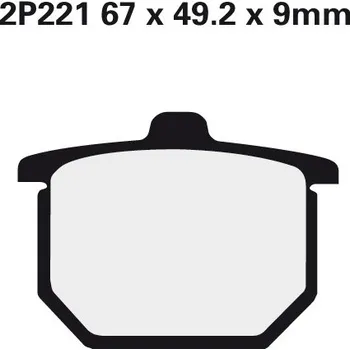 Brzdová destička NISSIN brzdové destičky 221NS