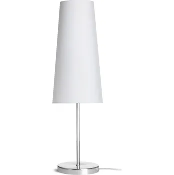 Lampička NYC/CONNY 15/30 stolní Polycotton bílá/nikl 230V LED E27 11W