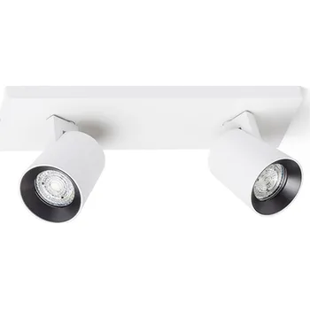 Žárovka KENNY II přisazená bílá/černá 230V LED GU10 2x8W