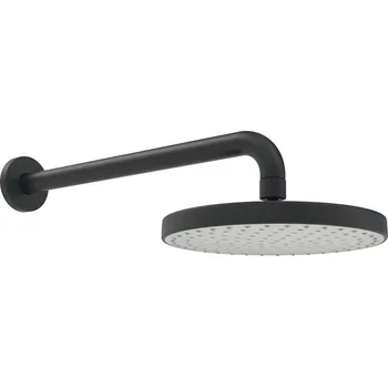 Sprchová hlavice Hansa Hlavová sprcha 20 cm, sprchové rameno 35 cm, matná černá - 4436010033