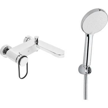 Vodovodní baterie Vanová baterie SAT Fusion s vanovým setem 150 mm chrom SATBSFU222KPCSET - SATBSFU222KPCSET