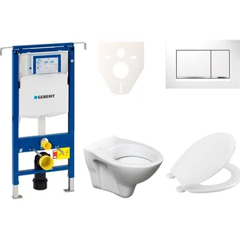 Cenově zvýhodněný závěsný WC set Geberit do lehkých stěn / předstěnová montáž+ WC S-Line S-line Pro 111.355.00.5NR5 - 111.355.00.5NR5