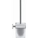 Duravit WC štětka nástěnná s držákem, chrom/mléčné sklo - 0099571000