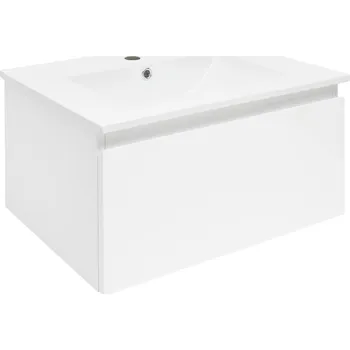 Koupelnový nábytek Koupelnová skříňka s umyvadlem SAT B-WAY 59x30x45 cm bílá lesk BWAY60WU4 - BWAY60WU4