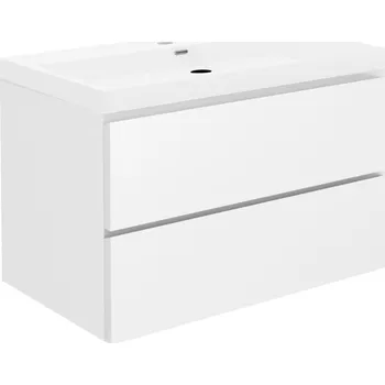 Koupelnový nábytek Koupelnová skříňka s umyvadlem SAT B-Way 99x50x45 cm bílá lesk BWAY2100WU4 - BWAY2100WU4