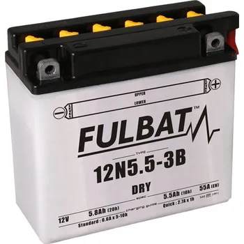 Motobaterie FULBAT konvenční motocyklová baterie 12N5.5-3B Včetně balení kyseliny
