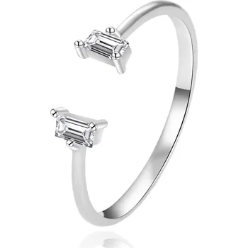 Prsten Agato Moderní otevřený prsten ze stříbra AGT-R56W 62 mm + 2 měsíce na vrácení zboží