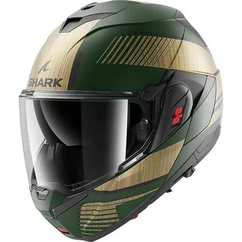 Helma na motorku SHARK přilba OXO Sikter matt golden/green - XS