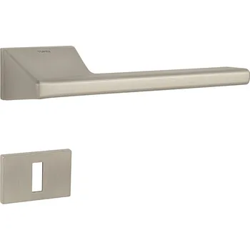 Dveřní kování TI - SALINAS - RT5 4130 rozety BBQ, klika/klika NP - Nikl perla (142)