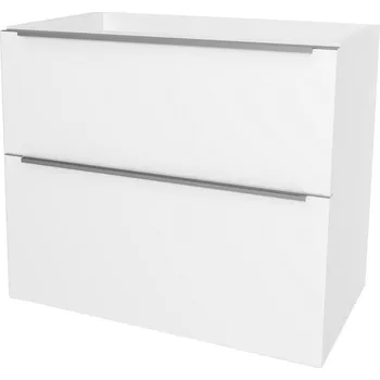 Koupelnový nábytek Mereo Mailo, koupelnová skříňka 101 cm, chrom madlo, Multidecor, Bílá lesk perlička - CN592SBIEL