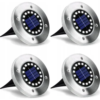 Venkovní osvětlení Solární lampa zapichovací Masterled stříbrná 13,5 cm 4 ks