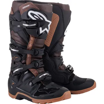 Moto obuv ALPINESTARS boty TECH 7 Enduro black/dark brown - 51/15