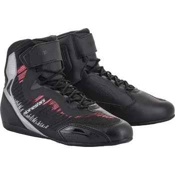 Moto obuv ALPINESTARS boty STELLA FASTER-3 Rideknit dámské black/silver/diva pink - 43,5/11