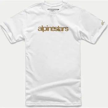 Pánské tričko ALPINESTARS triko HERITAGE LOGO white/sand - M